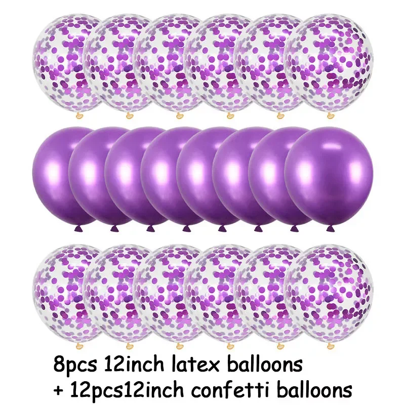 

20Pcs Rose Gold Balloon Set Confetti Metallic Balloons Birthday Party Wedding Decoration Anniversary Globals Baby Shower Balloon