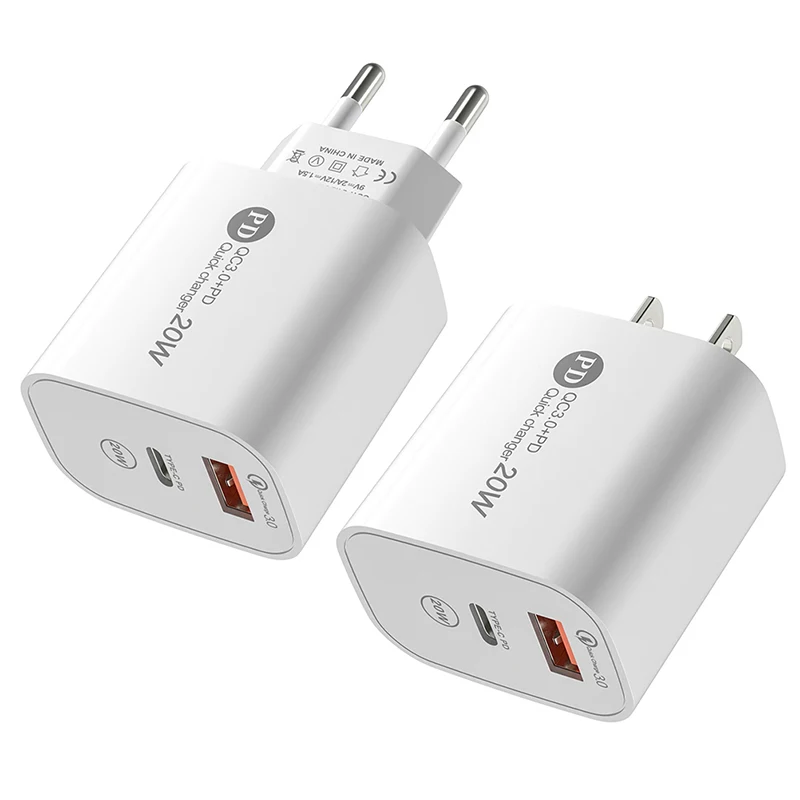 PD 20 Вт USB зарядное устройство Quick Charge 3.0 адаптер быстрого зарядного устройства для
