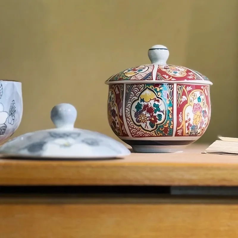 AhunderJiaz винтажная керамическая миска для десерта с крышкой французский дизайн