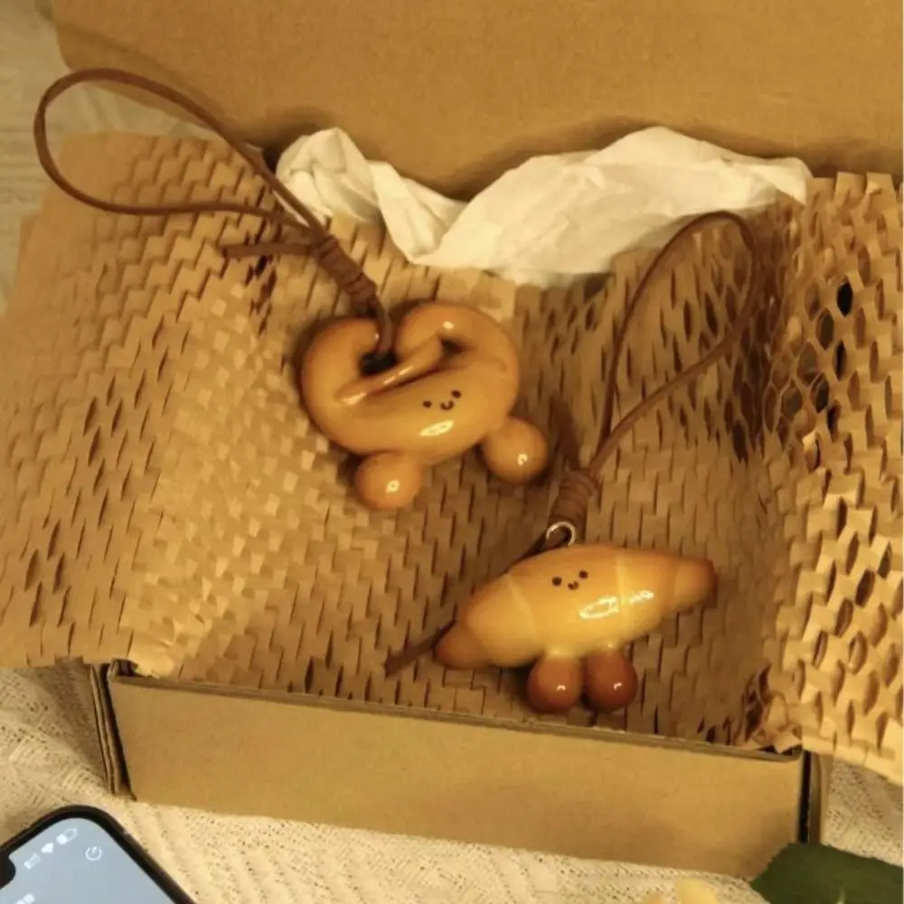 Модная подвеска в виде щелочного хлеба Бублика кавайный корейский стиль веревка