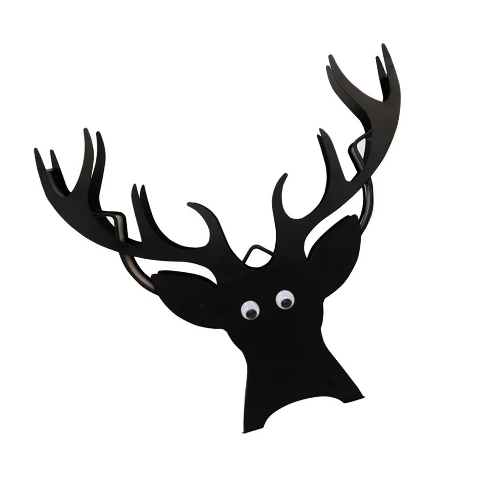 

1 Pc Exquisite Tissue Dispenser Practical Elk-shaped Napkin Holder (Black)