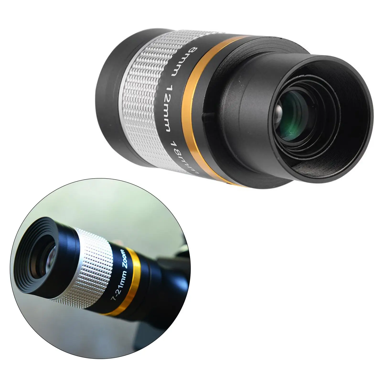 

7-21mm Continuous Eyepiece Versatile for 1.25" Telescope Viewing Moon