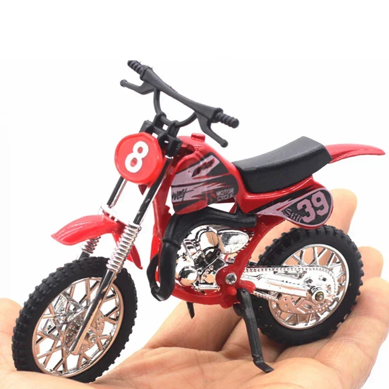 

New Simulated Alloy Motocross Motorcycle Model 1:18 Toy Adventure Imulation Alloy Motorcycle Model Kids Toy Gift