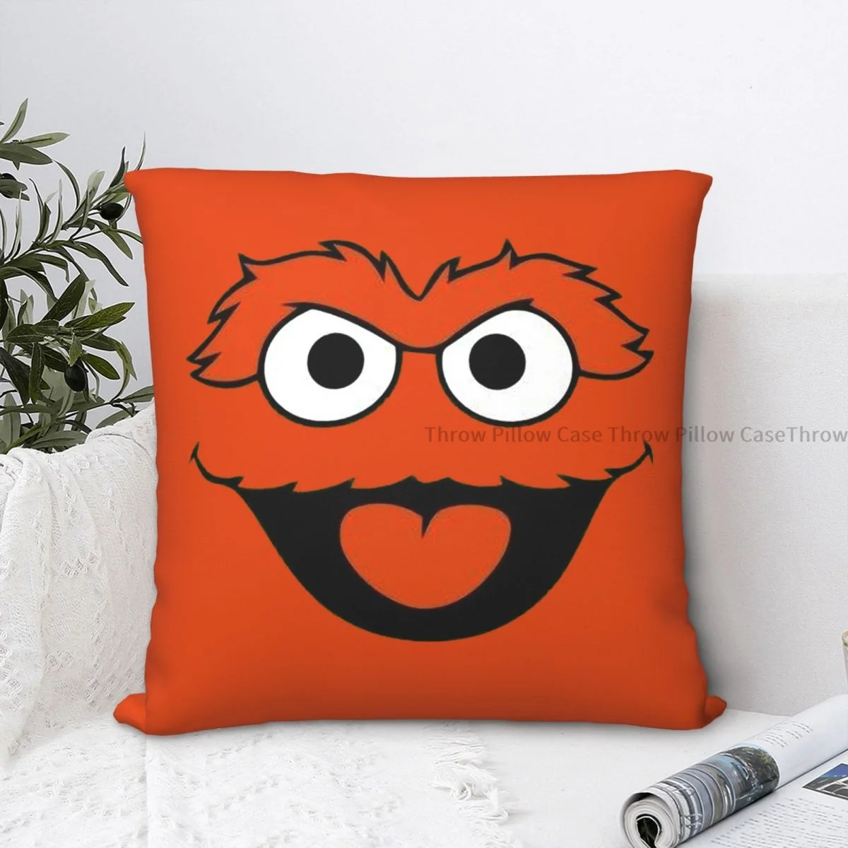 

Oscar The Grouch Cojines Sesame Street Throw Pillow Case Cushion Covers Home Sofa Chair Decorative Backpack