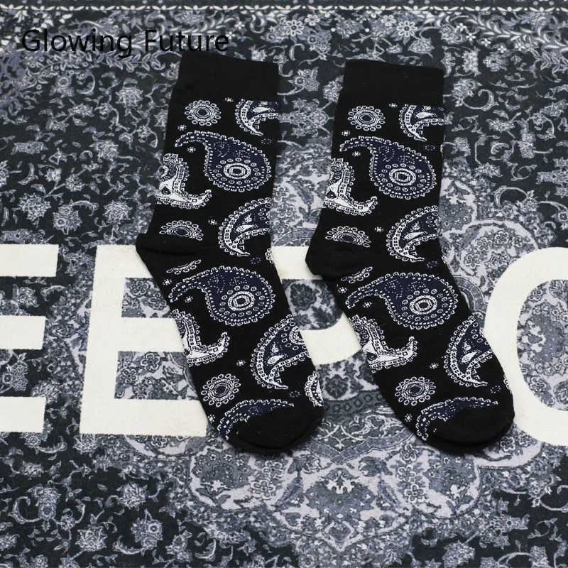 Хлопковые мужские носки с принтом европейские и американские уличные тренды