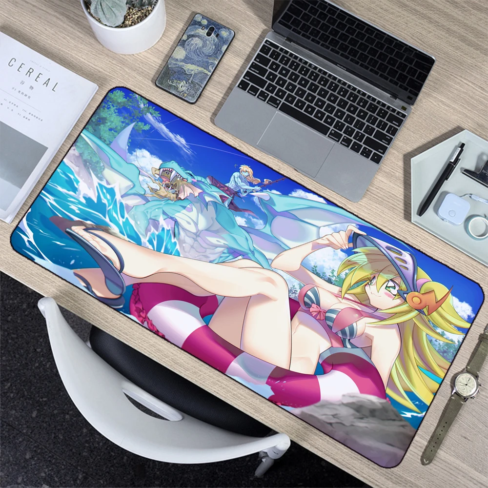 

Beach Casual Swimsuit Girl Anime Mouse Pad Laptop Writing Office Game Keyboard Pad Thickened Locking Edge Nonslip Large Desk Pad