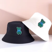 fashion summer cotton bucket hat super cute bear fisherman hat outdoor hip hop casual travel beach cap gorros panama gifts