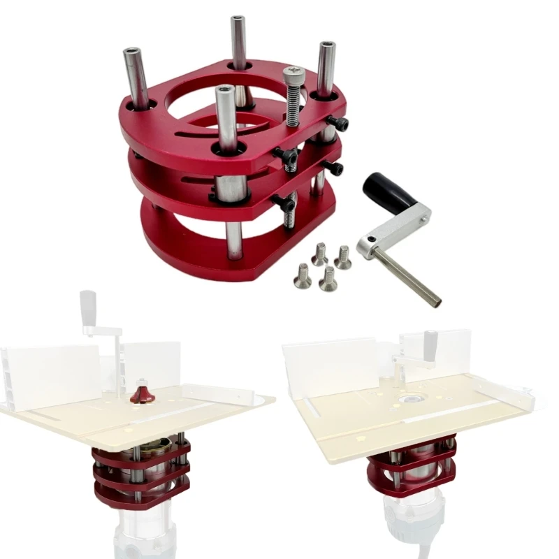 Стол фрезерного станка по дереву Вставная пластина Подъемная система для