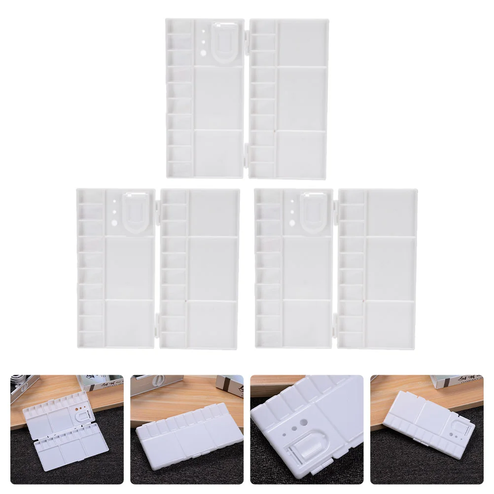 

Tray Paintacrylic Pigment Painting Colorcalligraphy Diy Artist Display Pad Gouache Oil Makeup Holder Craft Plate Watercolor