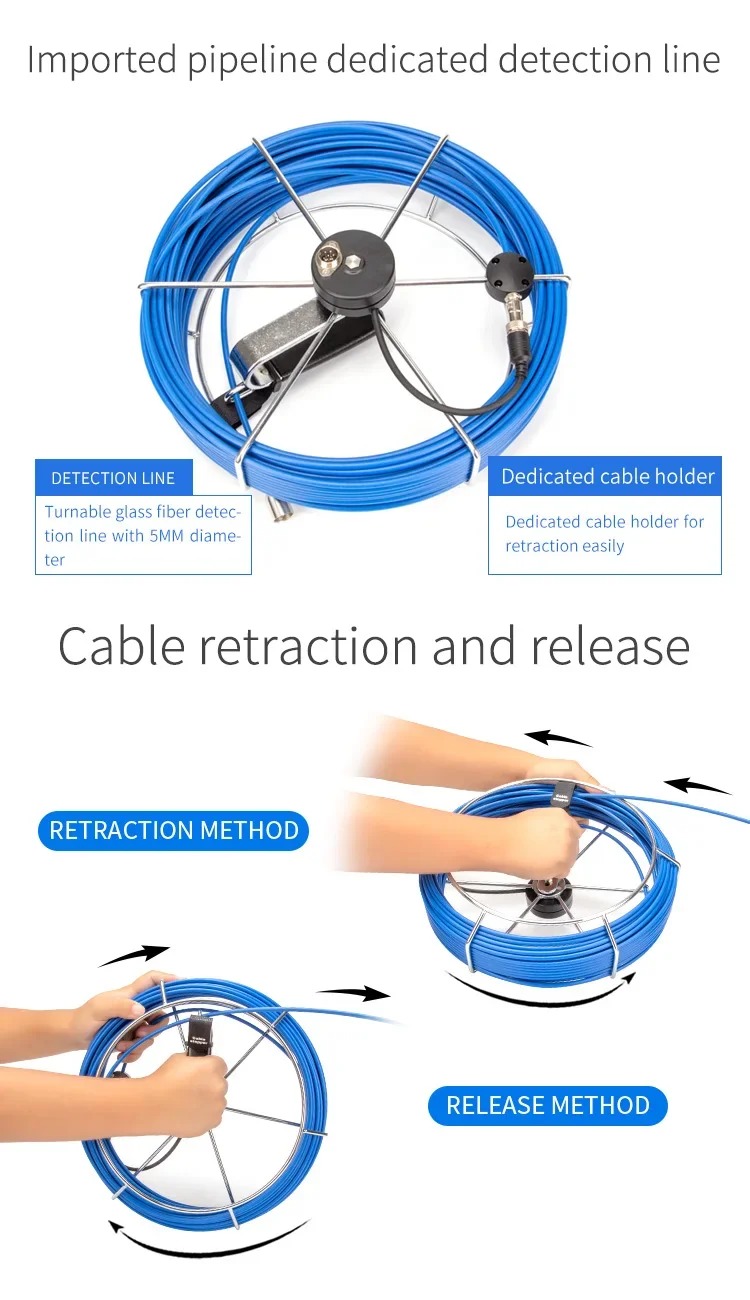 Камера для осмотра труб SYANSPAN 9-дюймовый монитор HD1080O канализационный
