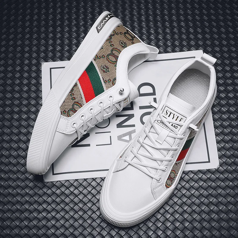 

Кроссовки мужские полосатые, парусиновая повседневная обувь, дышащие, кожаные, льняные, плоская подошва, скейтборд, крутые, в уличном стиле