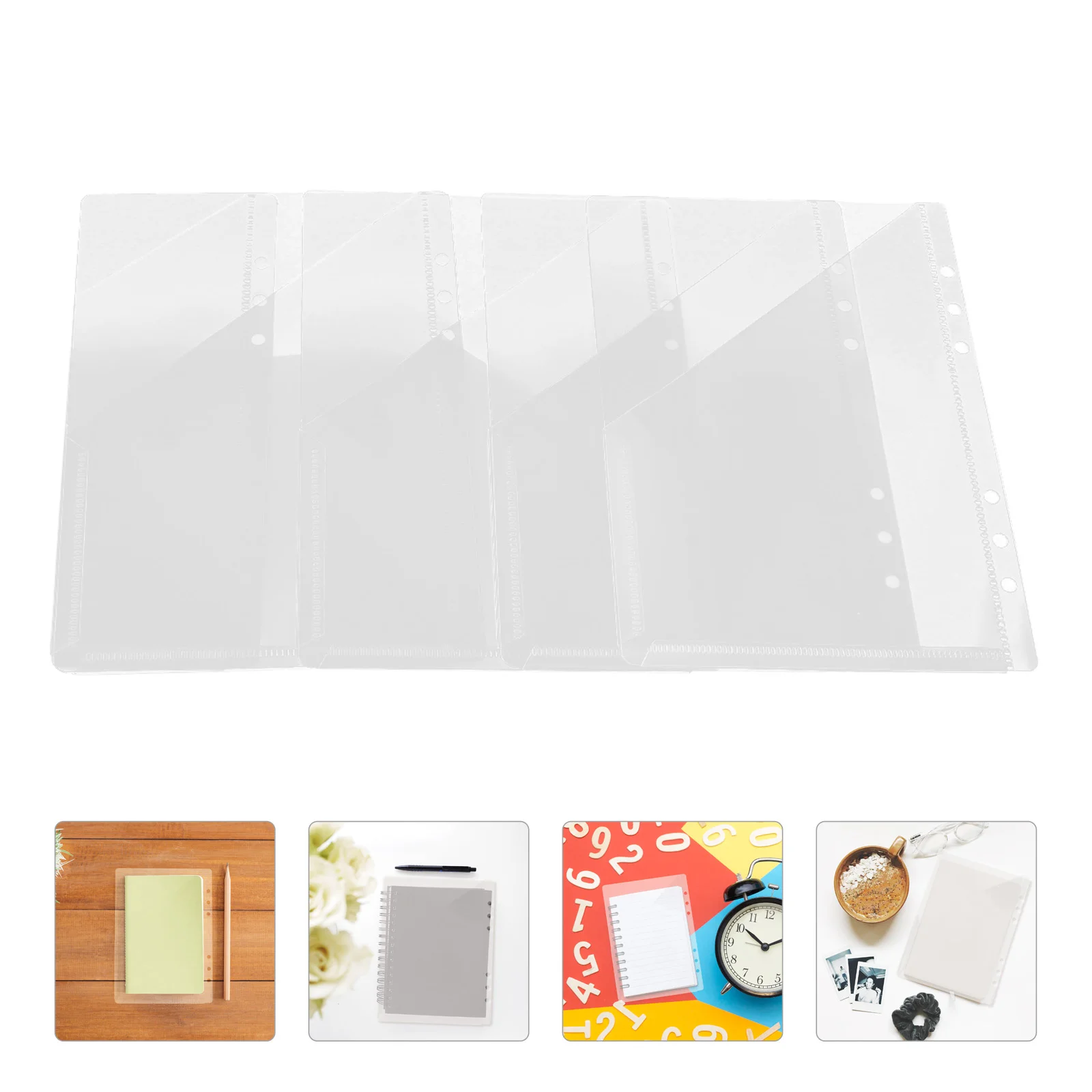 

5Pcs Convenient File Protectors Creative Binder Folders Loose Leaf Work File Protectors