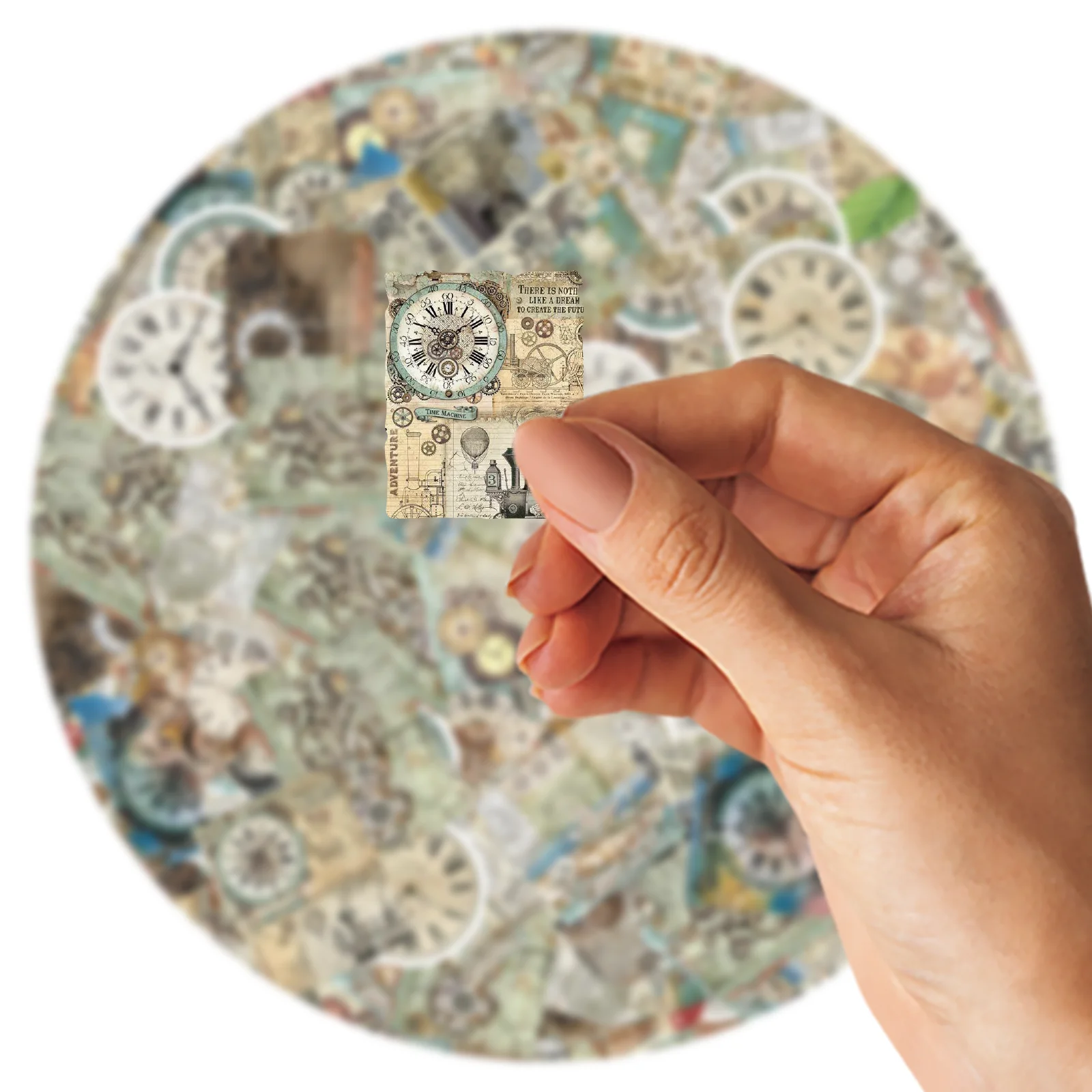 46 шт. винтажные часы в стиле ретро из ПВХ