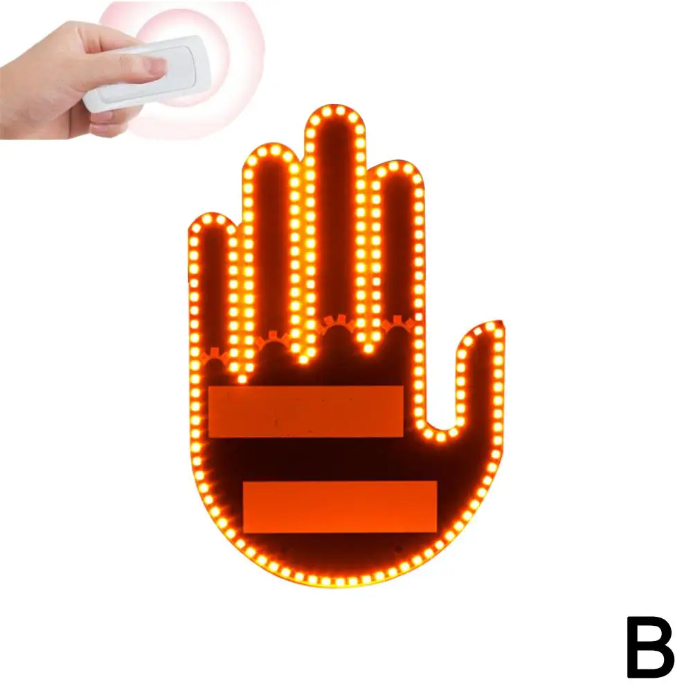 Забавный жест светодиодный дисплей заднего лобового стекла автомобиля знак