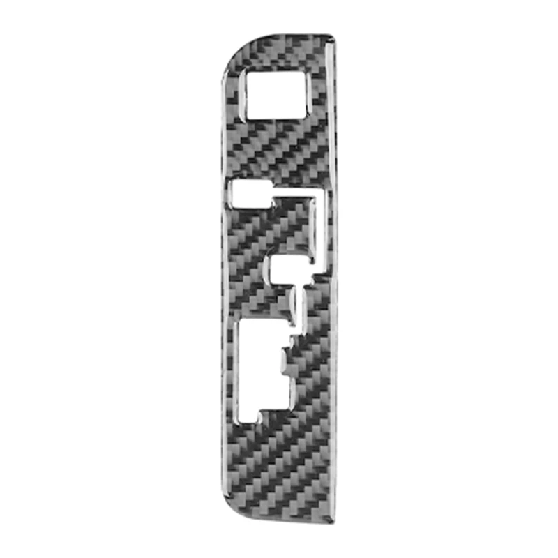 

Carbon Fiber Gear Shift Panel Switch Button Trim For Toyota Highlander 2015-2018 Car Decorative Sticker