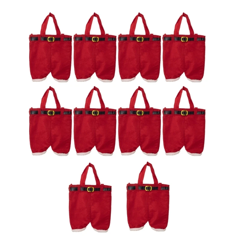 10 упаковок украшение для брюк рождественские подарочные пакеты новая модная