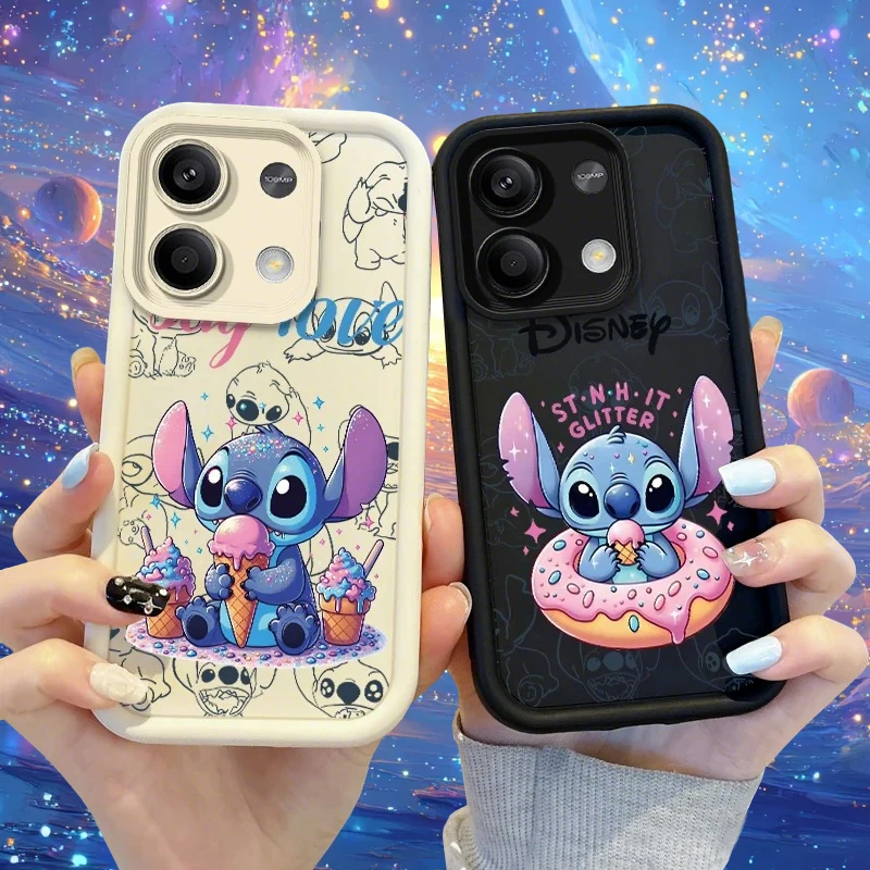 Фото Чехол Kawaii Disney Funda Donut Stitch для Xiaomi Redmi Note 14 13 12 Turbo 11S 4G 11 10 Pro Plus 9 14C 13C 12C 9C A2 A1 №2