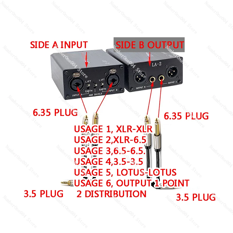 Подходит для аудиоизолятора LA2 фильтр шумоподавления устранения тока шума порт