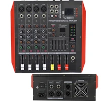 super l4 4 channel dj mixer 800w power amplifier bluetooth stereo sound mixing console built in 2x200 watt power amp 48v phantom