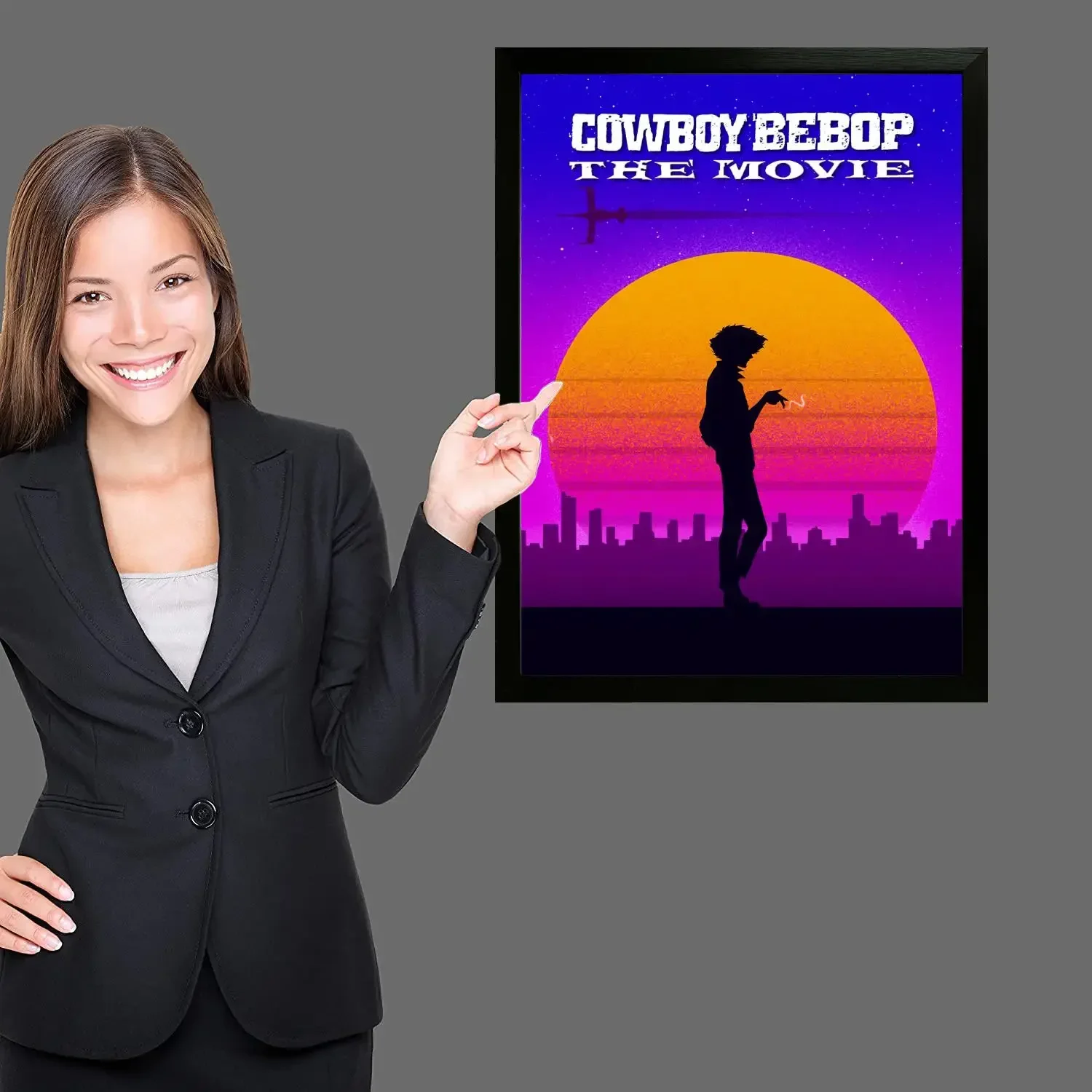 Ковбой Бибоп холст художественный постер и настенное искусство печать с