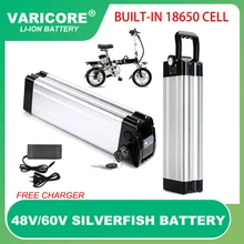 48V 60V 20Ah 15ah 12ah 18650 e-Bike Battery Silver fish case 1000W Motor Bike Haiba conversion kit 54.6v 67.2v Electric Bicycle