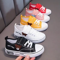 baby low top non slip solid bottom casual board shoes spring new boys and girls versatile cartoon embroidered canvas shoes