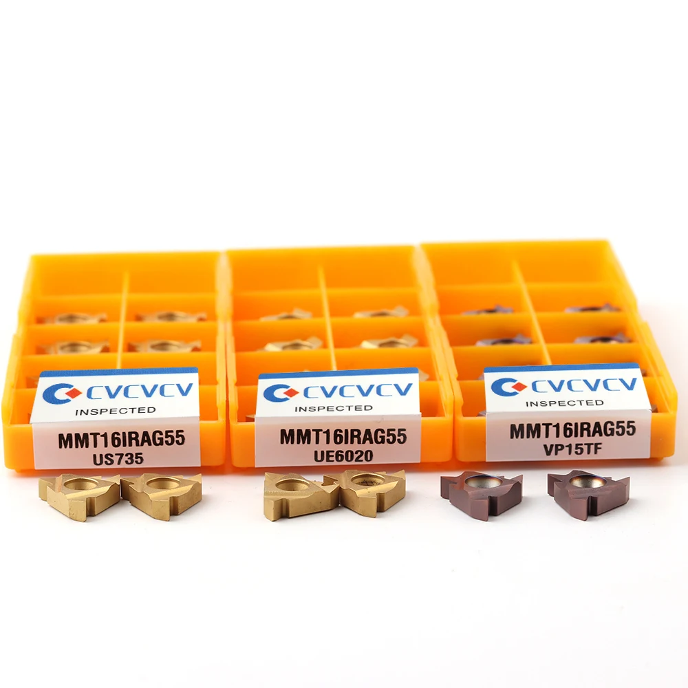 10PCS MMT 16IR 16ER AG60 VP15TF UE6020 US735 thread turning tool carbide blade CNC lathe slotted knife 11ERAG60 11IRAG60 - купить по
