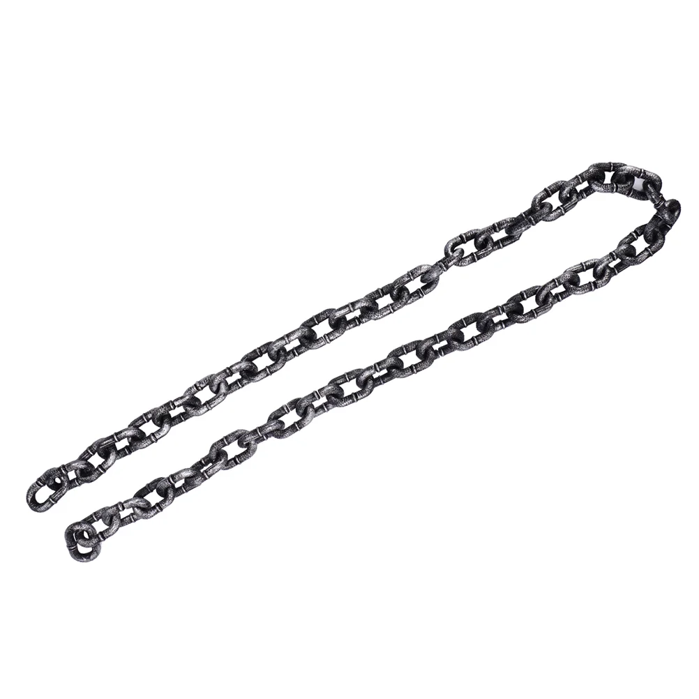 

1M Halloween Simulation Chain Party Layout Decor Plastic Barrier Chain Performance Stage Props Adult-toys Accessory#j