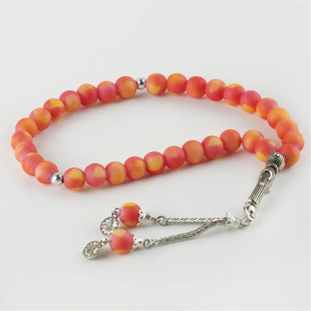 

Patterned Glass Rosary 8mm