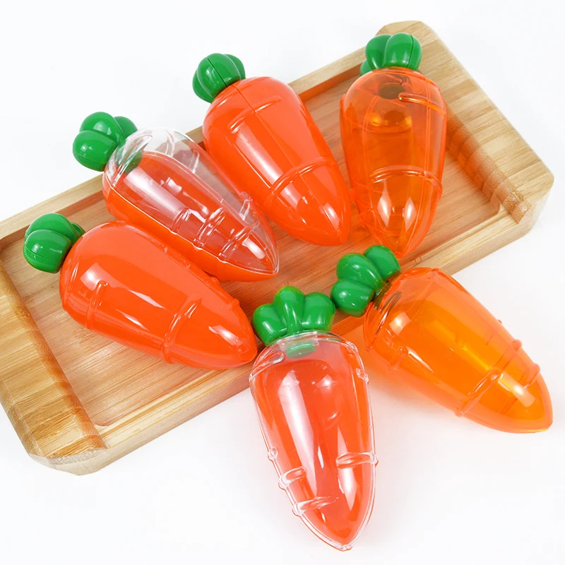 

5pcs Plastic Carrot Candy Box Transparent Easter Favor Box Kids Birthday Wedding Party Gift Packaging Decor Baby Shower Supplies