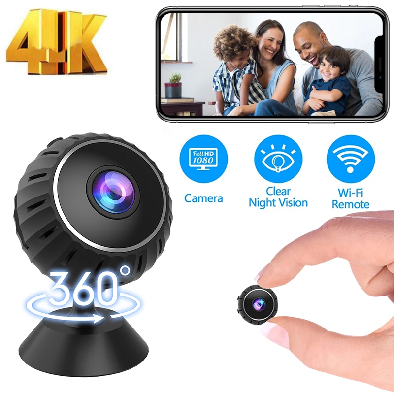 Mini Camera Smart WiFi HD Voice Recorder 1080P Home Security Camera Baby Monitor Indoor Video Recorder Wireless 4K Camcorder