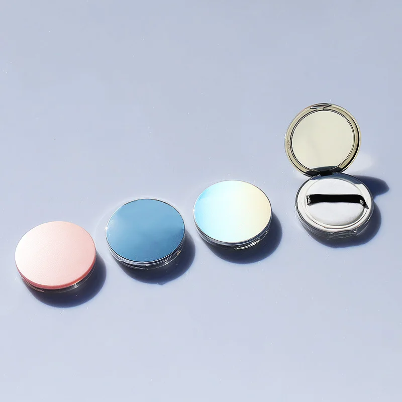 

5g Loose Powder Box Ultra-Thin Elastic Mesh Mirror Set Makeup Jar Empty Powder Sifter Container Packaging With Powder Puff