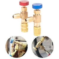 car ac refrigerant liquid safety valve r410a r22 air conditioning refrigerant 14 safety adapter auto replacement parts tool
