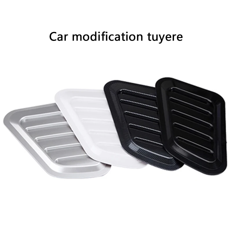 

1 Pair High Quality ABS Car Fake Air Outlet Decoration Stickers Universal Automobile Engine Cover Stickers Styling Accessories