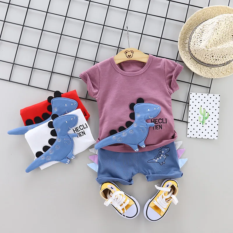 

New Summer Baby Clothes Suit Children Fashion Boys Girls Cartoon T Shirt Shorts 2Pcs/Set Toddler Casual Clothing Kids Tracksuits