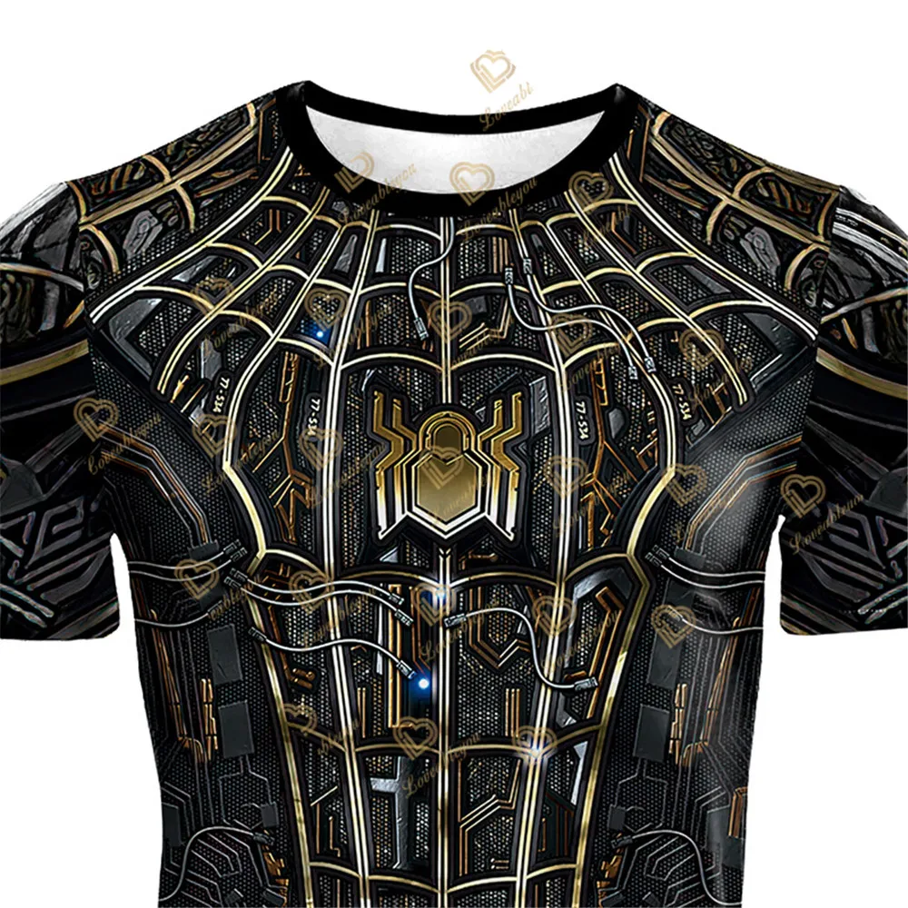 Новинка 2022 мужская и женская футболка для фитнеса компрессионная с изображением