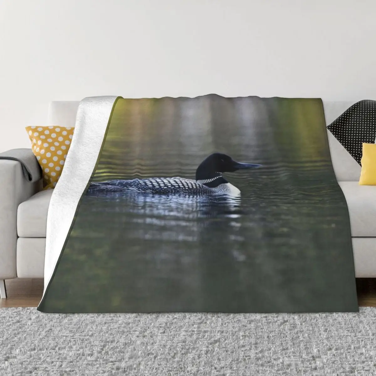 Ультрамягкое одеяло из микрофлиса Common Loon