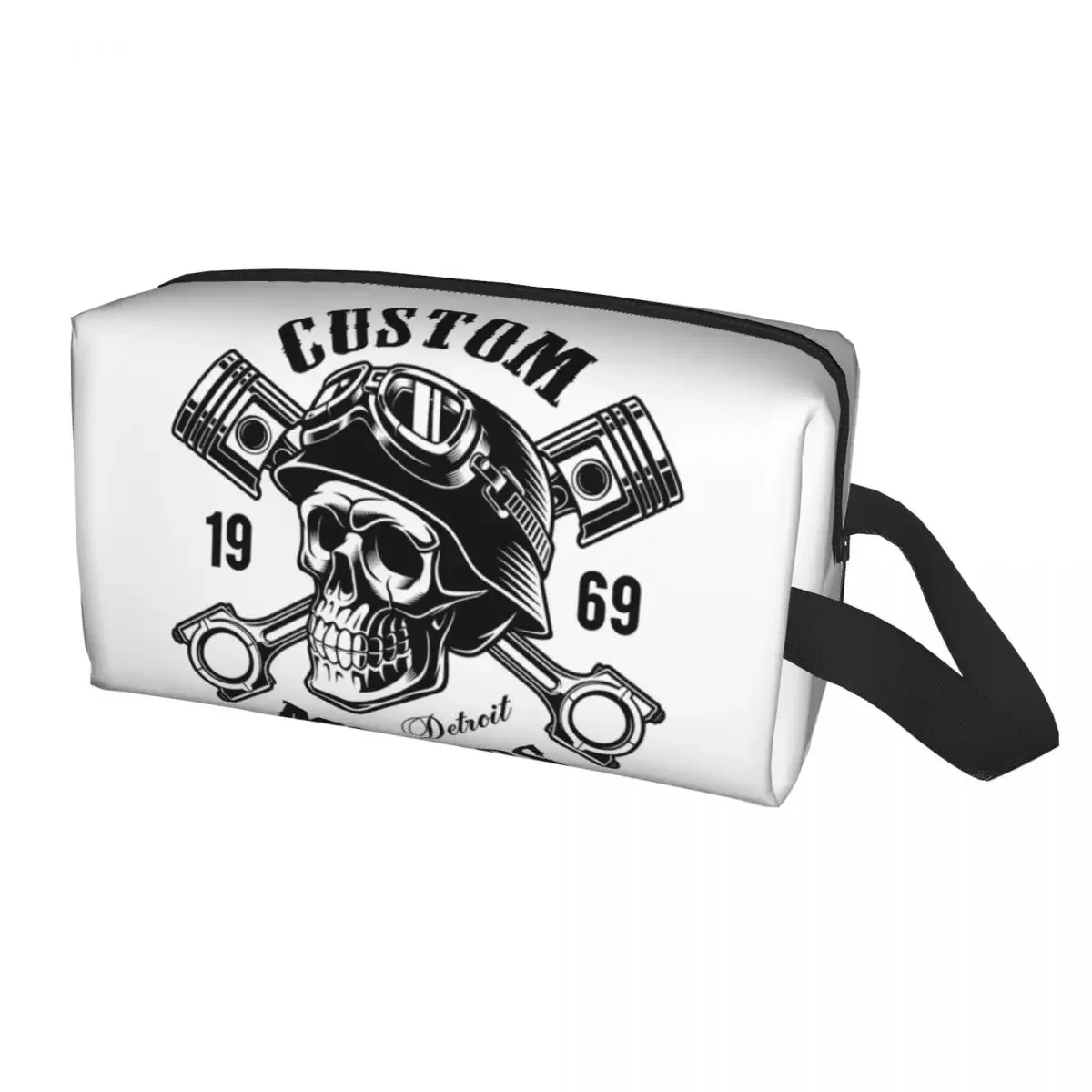 Косметичка женская в стиле рокабилли с черепом 1968