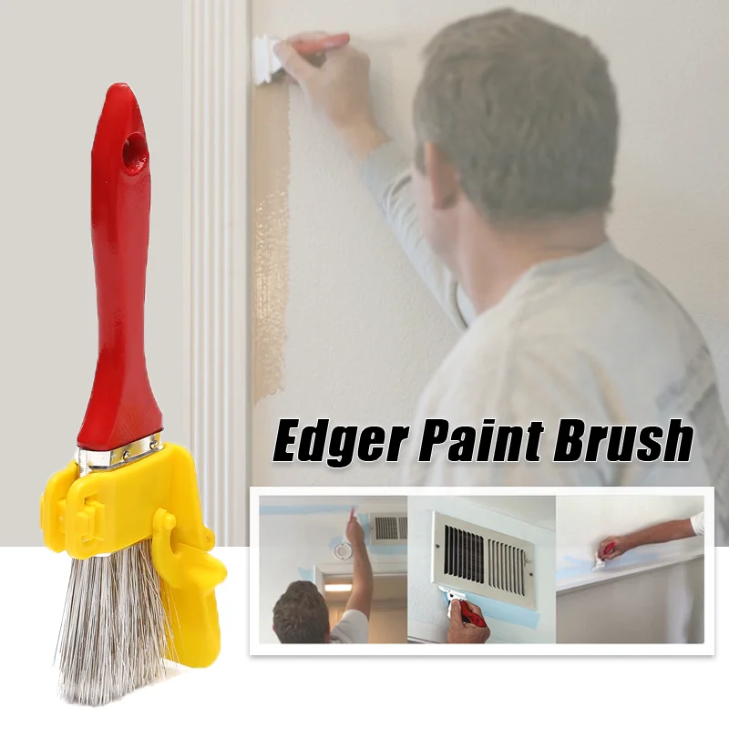 Latex Paint Trimming Color Separator Interior Wall Roof Painting Brush Edger Angle Closing Edge Imitation Wool Roller Brush Tool
