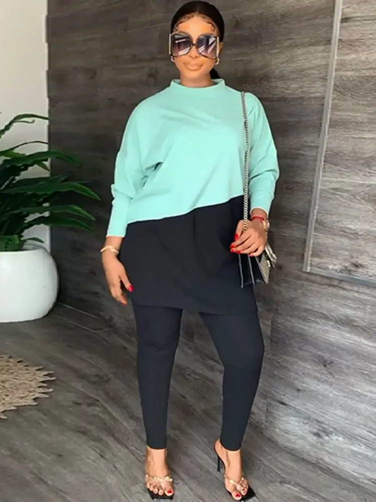 

HAOYUAN Womens Two Piece Sets Casual Autumn Outfits Long Sleeve Loose Sweatshirts and Pants Suits Loungewear Matching Sets