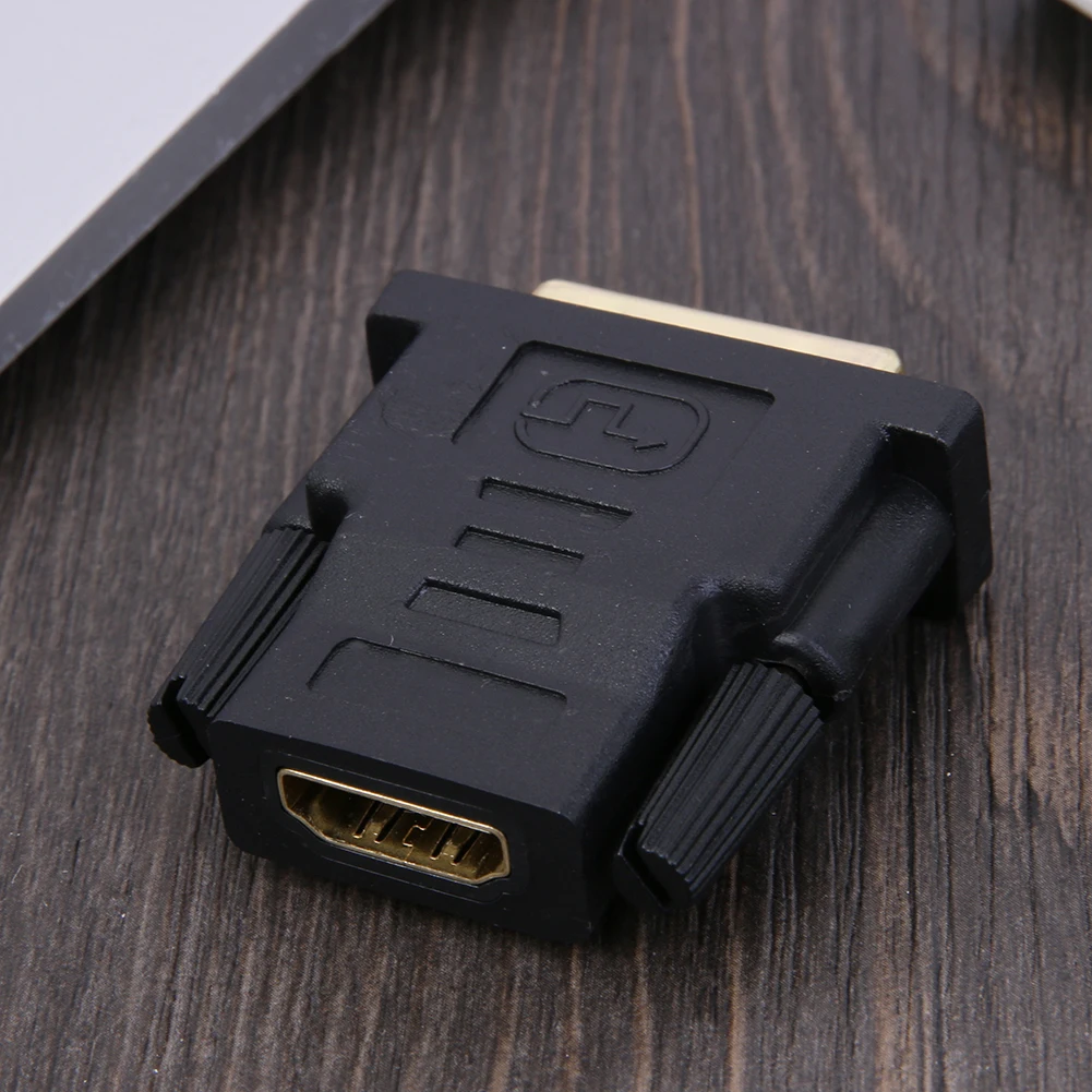 HDMI-compatible Female to DVI 24+1Pin Male Converter Adapter Cable Connecto