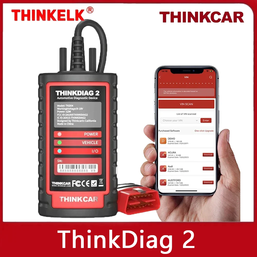 Диагностический сканер THINKCAR Thinkdiag2 OBD диагностический