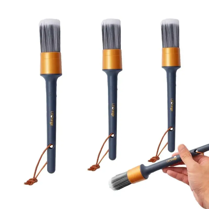 

3PCS Car Detailing Brush Super Soft Auto Interior Detail Brush With Synthetic Bristles Car Dashboard Duster Brush Accessories