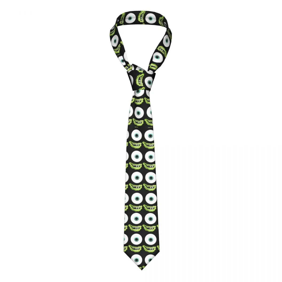 

Monsters Face Neckties Unisex 8 cm Mike Wazowski Neck Ties for Men Silk Shirt Accessories Gravatas Wedding Accessories Office