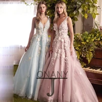 flower fantasty evening dresses formal princess prom gowns custom made special occasion vestidos de fiesta noche robe soiree