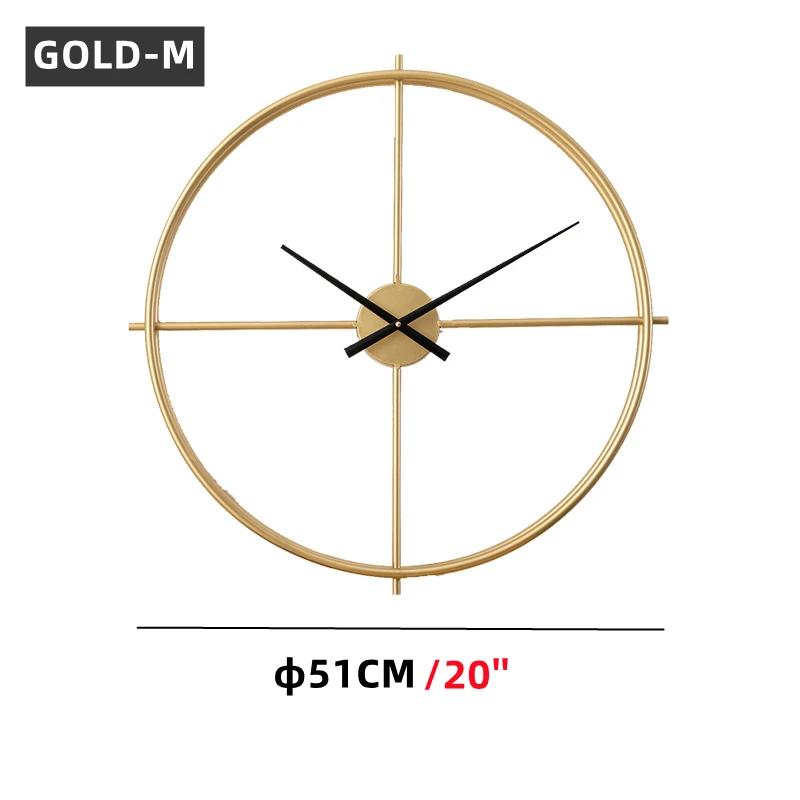 

Настенные часы золотые/черные