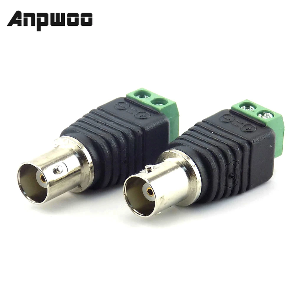 

1pcs BNC Male female Connector Coax Cat5 to BNC Female Plug 12V DC Male Connector for Led Strip Lights CCTV Camera Accessories