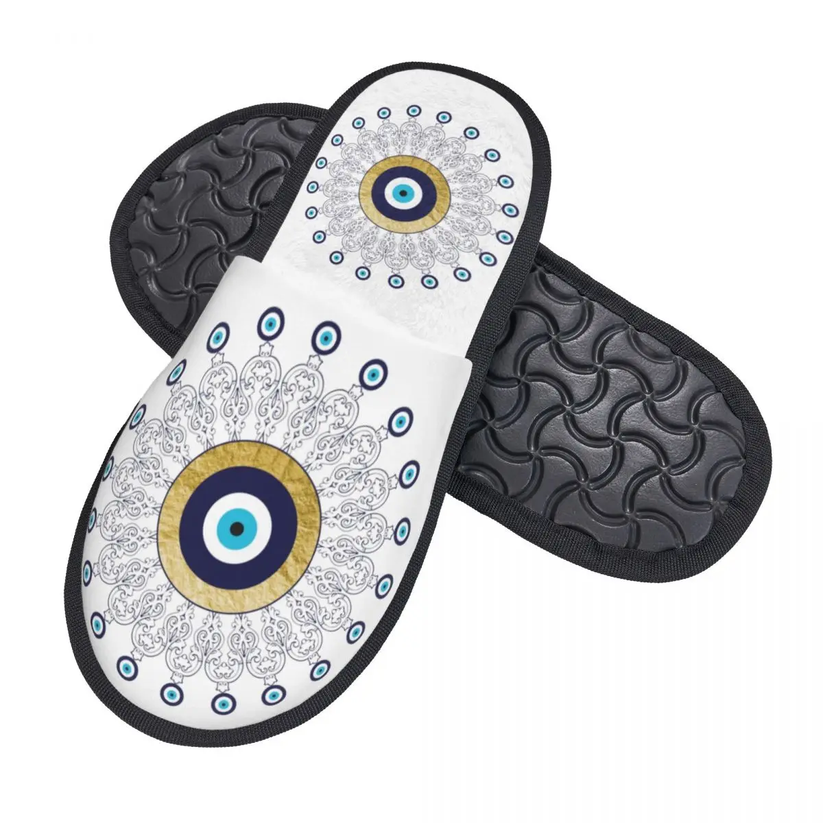 Женские домашние тапочки с эффектом памяти Уютные Тапки из пены Мандала под