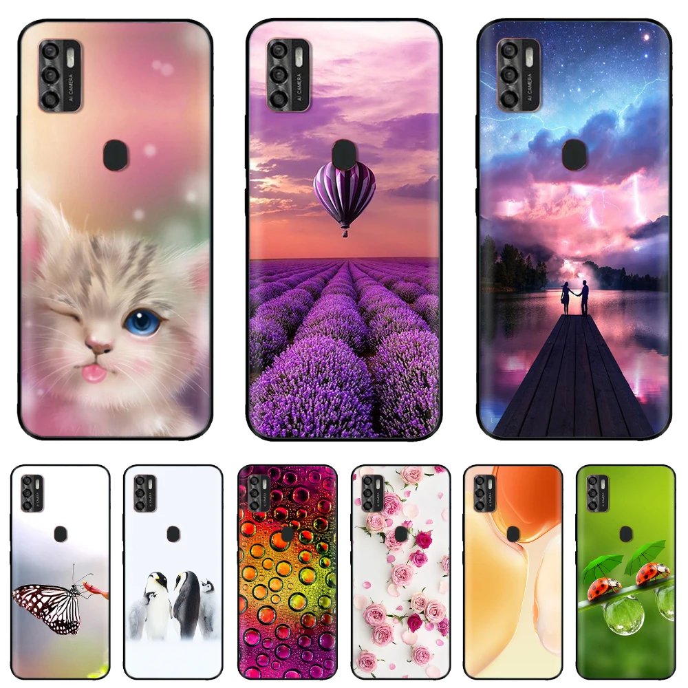 Мягкий черный силиконовый ударопрочный чехол из ТПУ для ZTE Blade A7s 2020 телефона A7020 A71