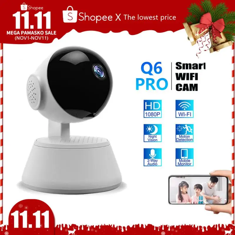 

Wireless Wifi Camera Night Vision Two-way Audio Surveillance Camera Motion Detection Puppy Home Security Camera Smart Home V380
